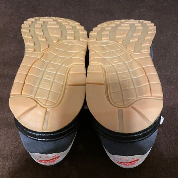 NEW NIKE iD Factory Custom Air Max 1 Womens 8 US 39 EUR Navy Gold Gum A00864-972 - Picture 8 of 9